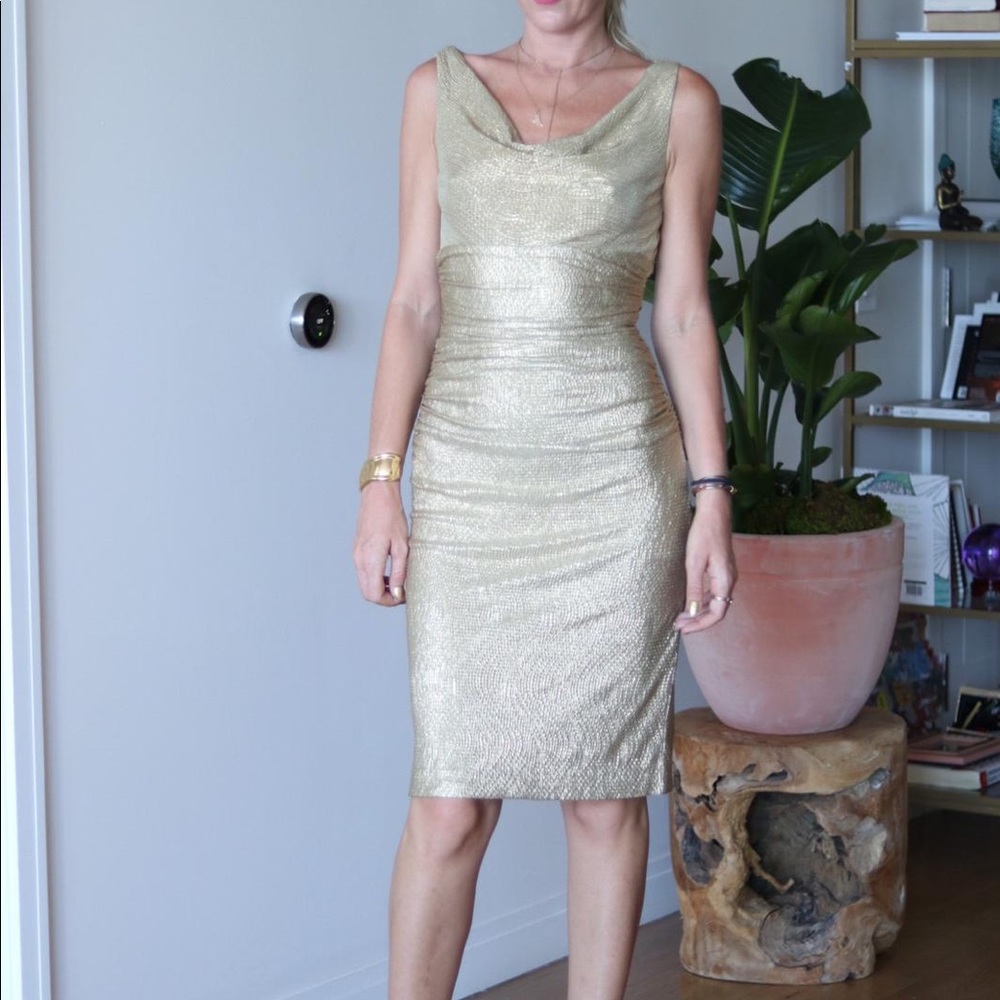 Gold dress